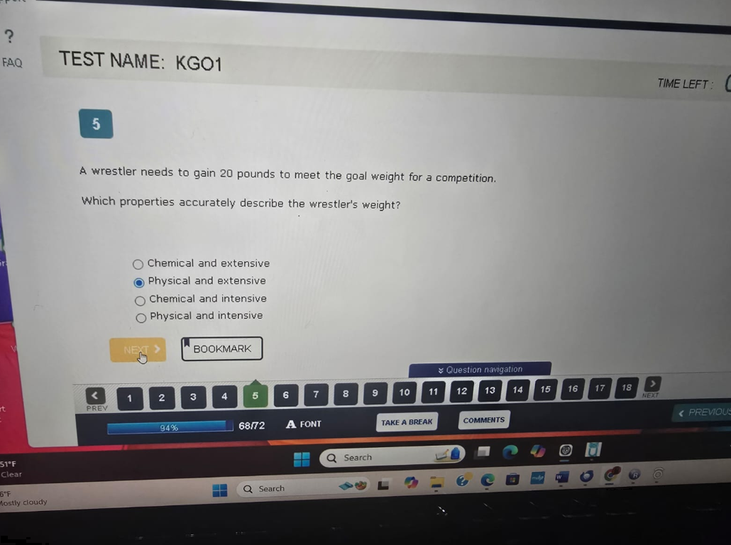 WGU D425 Introduction to Chemistry OA1