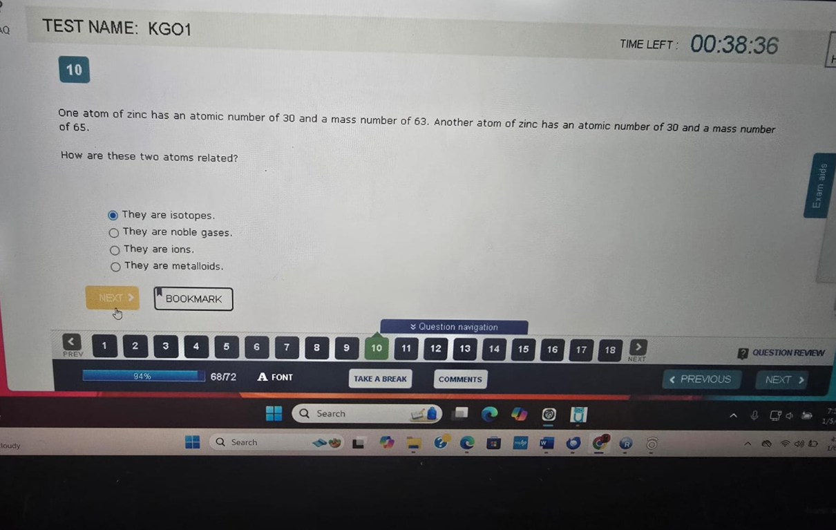 WGU D425 Introduction to Chemistry OA1