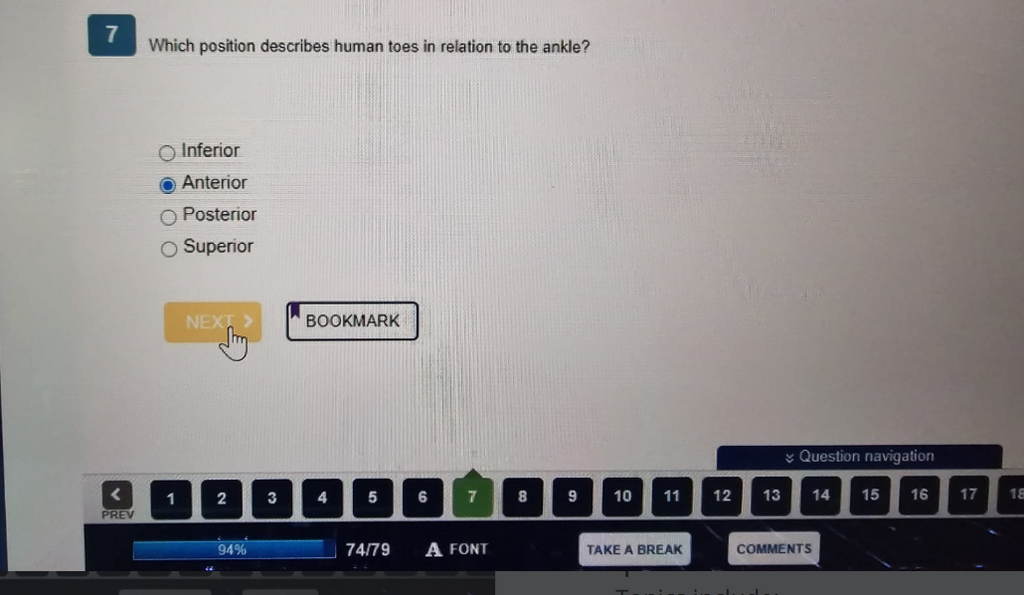 WGU D312 Anatomy & Physiology I with Lab OA2